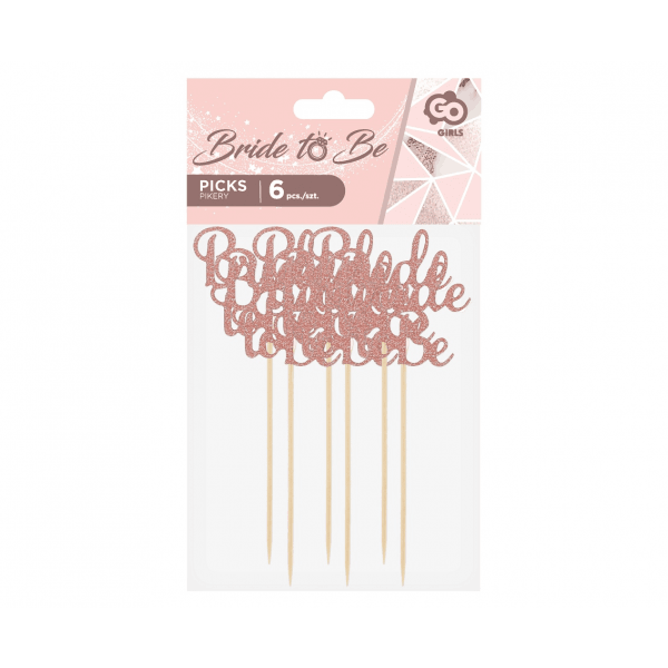 Roségoldene Glitzer-Stäbchen für den perfekten Junggesellinnenabschied (Set mit 12 Stück) - ehegut