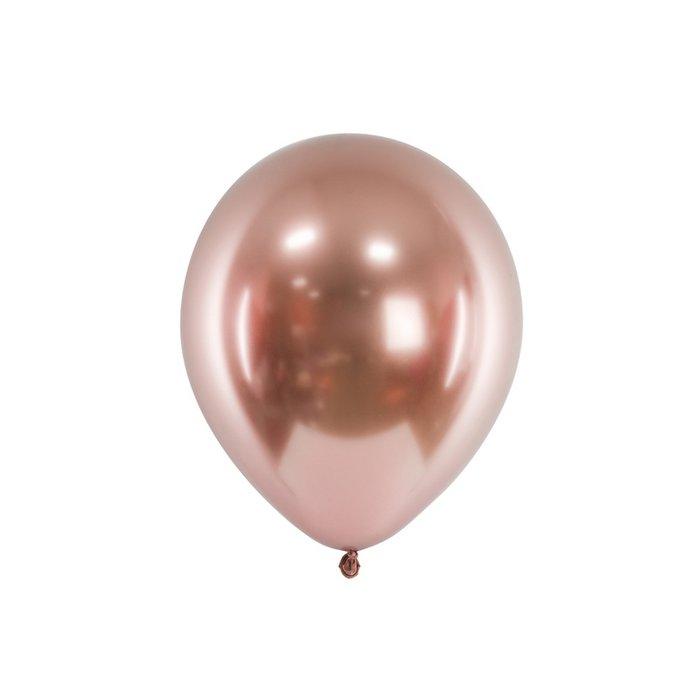 Chromballons Roségold - Beutel 10 und 50 Stück - ehegut