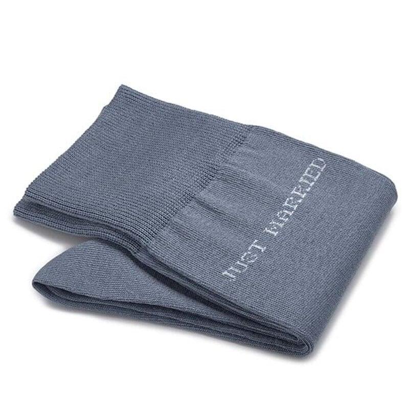"Just Married" Baumwollsocken für den Bräutigam in blau-grau - ehegut