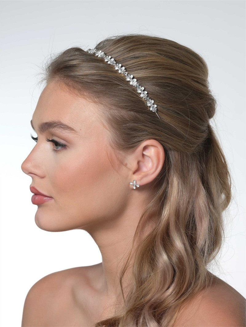 Hochzeits Haarschmuck Diadem Silber 